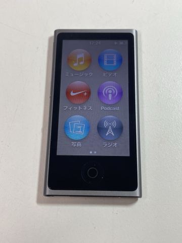 1円スタート Apple iPod nano 第7世代 16GB A1446 スペースグレイ MP3プレーヤー 動作品 アップル
