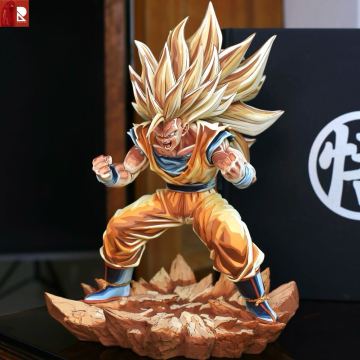 ドラゴンボール 超サイヤ人3 孫悟空 GK 二次元塗装 2D リペイント フィギュア