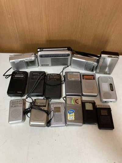 SONY ラジオ Panasonic ポケットラジオ ポータブルラジオ ソニー FM AM パナソニック　ジャンク　レトロ　コレクション　まとめて　当時物
