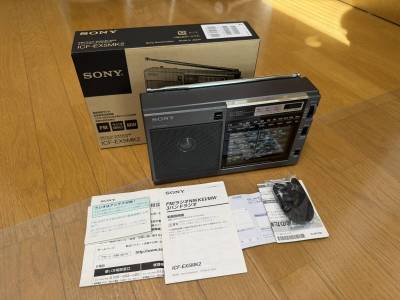 【極美品/元箱/別売ＡＣアダプター付】SONY ソニー ICF-EX5MK2 高感度ラジオ AM/FM/短波(NIKKEI) 同期検波搭載 動作確認済 名機