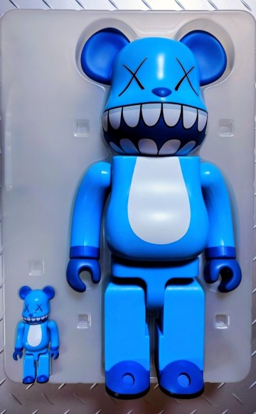 1円〜 新品 未使用 a-nation&times;KAWS CHOMPERS BE@RBRICK 400% & 100% 3500体限定 MEDICOMTOY カウズ ベアブリック 絶版 希少