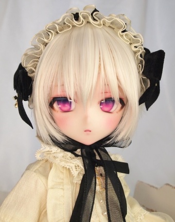 *あさぎ堂* DDH-10 カスタムヘッド アイ２種おまけ ソフビ盛の難あり セミホワイト肌 ドルフィードリーム ほよ