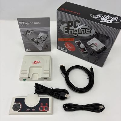 ☆新品同様・1円〜☆ PC Engine mini PCミニ 本体 コントローラー 取扱説明書 箱付き セット NEC PC ミニ コナミ