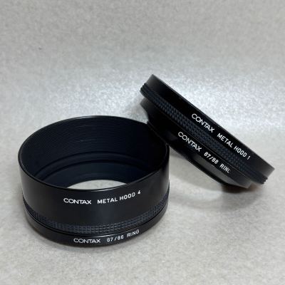 W1 - 14 ）中古品★ コンタックス CONTAX METAL HOOD 1 & 4 + 67/86 RING 