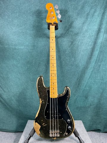 【G】Fender Custom Shop J Signature Precision Bass Heavy Relic Black Gold Masterbuilt By Greg Fessler LUNA SEA 3294277 D0816