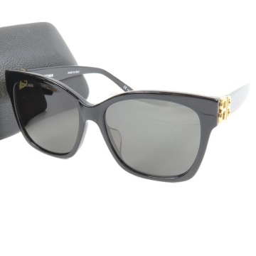 209647★1円スタート★BALENCIAGA バレンシアガ 新品同様美品 BB0102SA 57□16 アジアンフィット アイウエア サングラス プラスチック