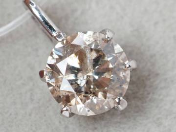 【10801M】Pt900 天然ダイヤモンド 0.60ct/0.5g ペンダントトップ