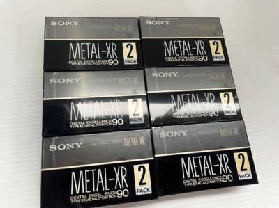 1000円スタート【未開封】２PACK6セット SONY ソニーMETAL-XR　90　　typeⅣ　メタル　カセット　商品番号【E161 】