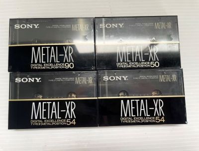 1000円スタート【未開封】4本セット　SONY ソニー　METAL-XR 　typeⅣメタル　カセット　90/54/54/50/4本セット　商品番号【E160】