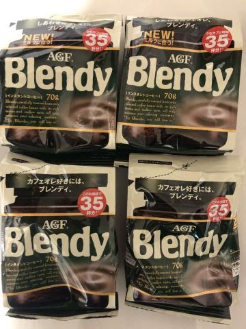 送料無料　AGF Blendy ブレンディ インスタントコーヒー 70g 4袋セット　3種類　合計12袋