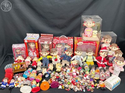 CH1000526　＊ 【ヤマト(2個口)着払い】まとめ売り 不二家 ペコちゃん ポコちゃん ソフビ人形 首振り 他 約10kg 中古 現状品 同梱不可 4
