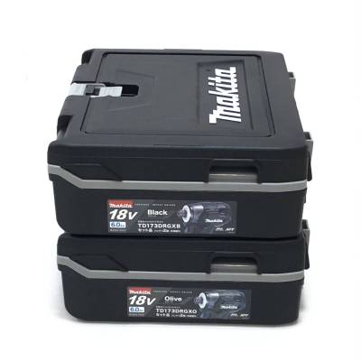 1円〜 2台セット 未使用 makita マキタ TD173DRGXO / TD173DRGXB 充電式 インパクトドライバ 18V 6.0Ahバッテリー2個