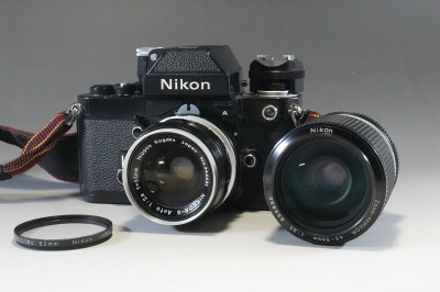 1円~【H964】NIKON／ニコン　F2　NIKKOR-S AUTO 1:2.8 f=35mm　ZOOM-NIKKOR 43-86mm 1:3.5　一眼レフカメラ　フィルムカメラ