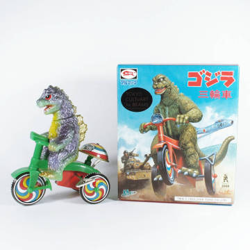 美品 ★2008 M1号 ブルマァク ゴジラ 三輪車★ ブリキ ゼンマイ ソフビ Sofvi Godzilla