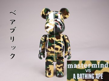【翔】T168ベアブリック BAPE 08MASTERMIND VS BAPE(R) BE@RBRICK 400% (YELLOW)