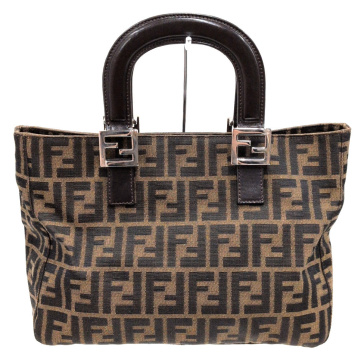 1円 フェンディ ズッカ柄 ハンドバッグ トートバッグ ブランドバッグ マグネット開閉 保存袋付き FENDI