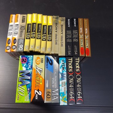 1円スタート　未開封　メタルポジションテープ　カセットテープ　まとめ売り　大量　SONY　maxell　TDK 