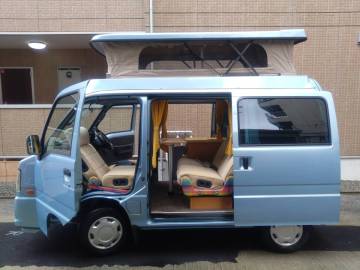 H18年 スバル サンバー TV1 軽 キャンピングカー フィールドライフ トライキャンパー 車中泊 釣り オートキャンプ キッチンカー バンライフ