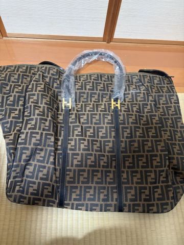 【美品】フェンディ FENDI ボストンバッグ ズッカ柄 大型バッグ ズッカ
