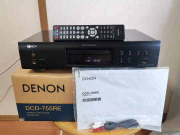 ♪♪♪ DENON/デノン DCD-755RE CDプレーヤー リモコン・元箱付 ブラック 美品 ♪♪♪