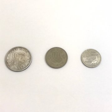 硬貨 日本硬貨 銀貨 1964年 1972年 1998年 東京 札幌 長野 オリンピック 記念硬貨 1000円 500円 100円 合計1,600円 質屋出品