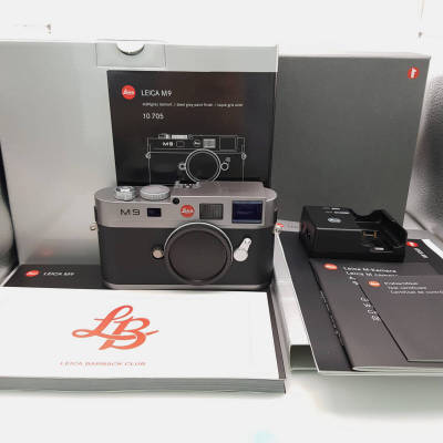 【訳あり】Leica M9 ライカ ボディ スチールグレー 箱・付属品一式【実写確認済・センサー剥離あり】