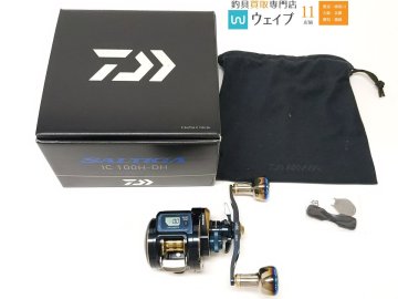 ダイワ 21 ソルティガIC 100H-DH LIVRE リブレ クランク 120 ハンドル EF30 ノブ