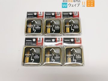 バリバス スーパーへら 道糸 ゴールド 0.8号 1号 1.5号 50m 計6点 未使用