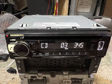 ケンウッド 1DIN CDプレーヤー U320BT CD Bluetooth USB AUX 動作確認