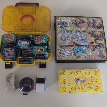 1円〜ポケモンフレンダ　引退品　バインダー2冊とBOX　ポケモンセンター袋　テラスタルオーブ、メガリング、ダイマックスバンドつき 