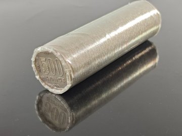 １円～【F】【レア 昭和64年】500円硬貨 棒金 ロール 50枚包 額面25,000円 未開封 年号 白銅貨 コレクション★5653/flok/ee7784
