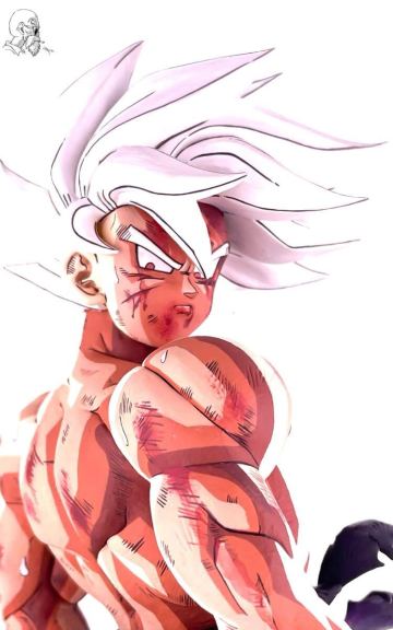 ドラゴンボール 孫悟空 身勝手の極意 フィギュア 二次元彩色 リペイント