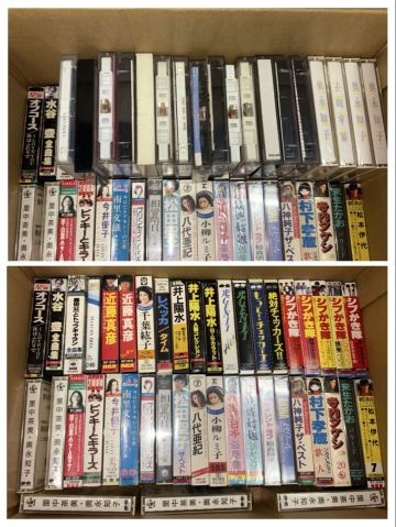 カセットテープ 約60本 シブがき隊 井上陽水 松田聖子 中森明菜 小泉今日子 里中茶美 奥永知子 浅香唯 REBECCA 八神純子 今井優子 水谷豊