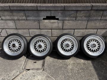当時物☆BBS RS 15インチアルミホイール☆6.5J+33、7J+29 PCD.114.3.4穴、PCD.100.4穴 旧車、希少、軽四、軽自動車