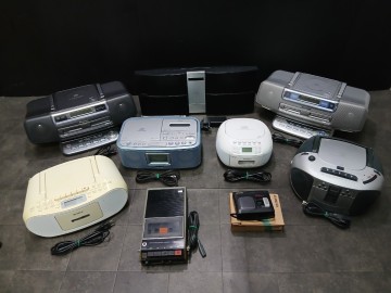 【ジャンク品】 ラジカセ まとめ CD MD カセット Panasonic SONY Pioneer など オーディオ機器 部品取り
