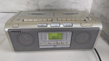 S6204 SONY◆CDラジカセ◆CFD-W78/CDプレーヤー/AM/FMラジオ/ポータブルCDダブルカセットデッキ/ソニー 通電○ 動作本文参照 現状品 JUNK