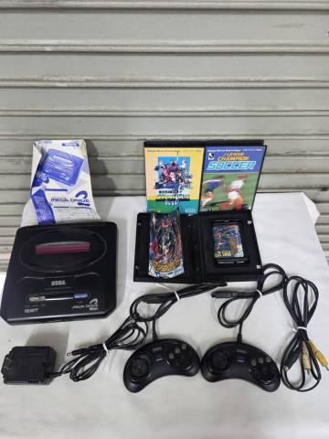 C314 SEGA メガドライブ2 HAA-2502 本体 ソフト マジンサーガ カメレオン キッド チャンピオンサッカー まとめて セット 中古 1円スタート
