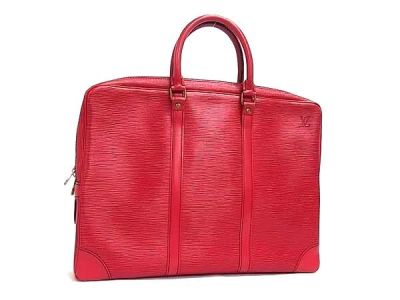1円 ■美品■ LOUIS VUITTON ルイヴィトン M54477 エピ ヴォワヤージュ ハンドバッグ ビジネスバッグ カスティリアンレッド HE2676