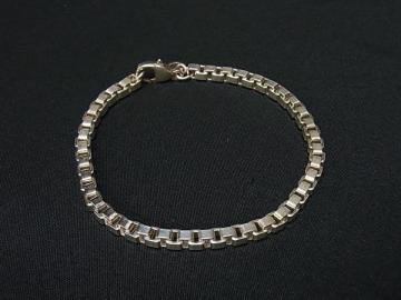 1円 ■美品■ TIFFANY＆Co ティファニー ベネチアンリンク SV925 ブレスレット アクセサリー レディース メンズ シルバー系 FW7923