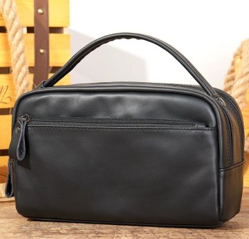 高品質●牛革 本革 メンズ ポーチ オシャレ 高級感 ビジネス お出かけ 多機能 収納ポーチ ハンドポーチ