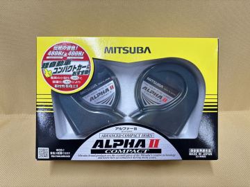 【新品未使用】MITSUBA ミツバ アルファーII コンパクト HOS-04G 12V ホーン グリーン アルファホーン アルファーホーン