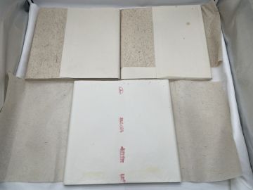 紅星牌 含む 書道用紙 画仙紙 半切 茶半切 3点まとめ 計221枚 総重量約2.6kg 四尺単宣 宣紙 古紙 和紙 書道紙(D508965)