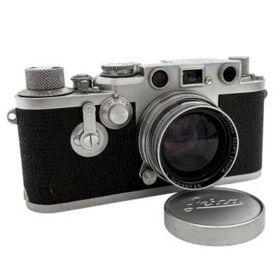 仙85【訳あり】Leica Ⅲf RD レッドダイヤル D.R.P. Ernst Leitz Wetzlar バルナックライカ 3f / Summicron f=5cm 1:2 レンズ