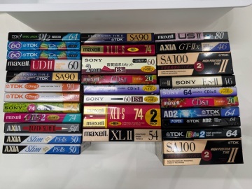 高1931　ハイポジ　カセットテープまとめ　34本　未使用品　Maxell　TDK　AXIA　SONY