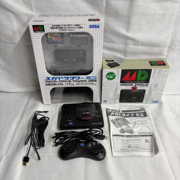 【8PG382】1円スタート ゲーム機 本体 SEGA セガ メガドライブミニ メガドラタワー HAA-2520 動作確認済み 箱付き コントローラー