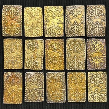 日本の古銭 二分判金 15枚◆おたからや【x-C31358】