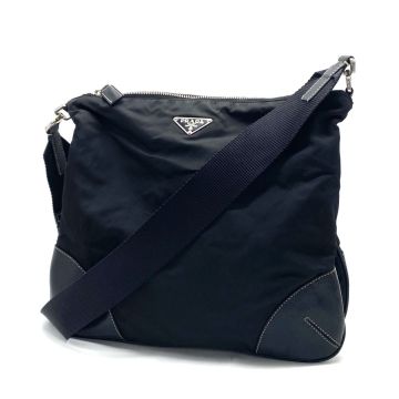 1円 PRADA プラダ 三角ロゴ プレート ナイロン ショルダー バッグ 白タグ7 fY07534A