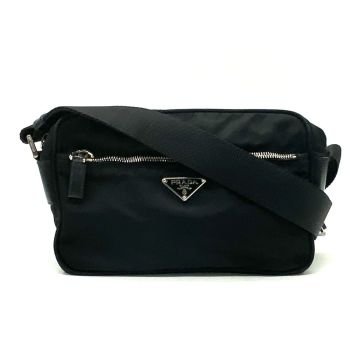 １円 PRADA プラダ 三角ロゴ プレート ナイロン ショルダー バッグ fY07399N