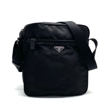 1円 PRADA プラダ 三角ロゴ プレート ナイロン ショルダー バッグ fY04387N