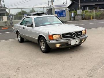 【美車】メルセデス・ベンツ 500SEC 1985年 5.0L V8 AT シルバー 105,000km サンルーフ 車検2028年5月